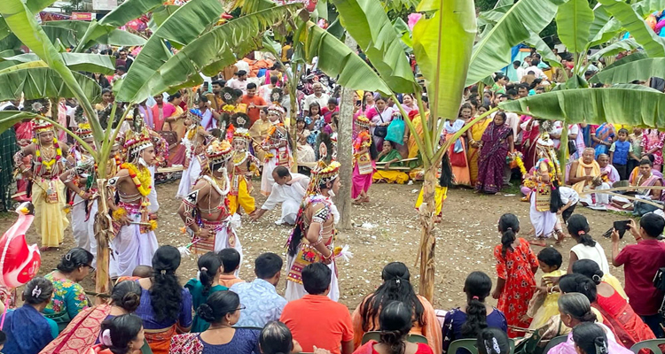 কমলগঞ্জে রাখাল নৃত্যের মধ্য দিয়ে মহারাসলীলা শুরু