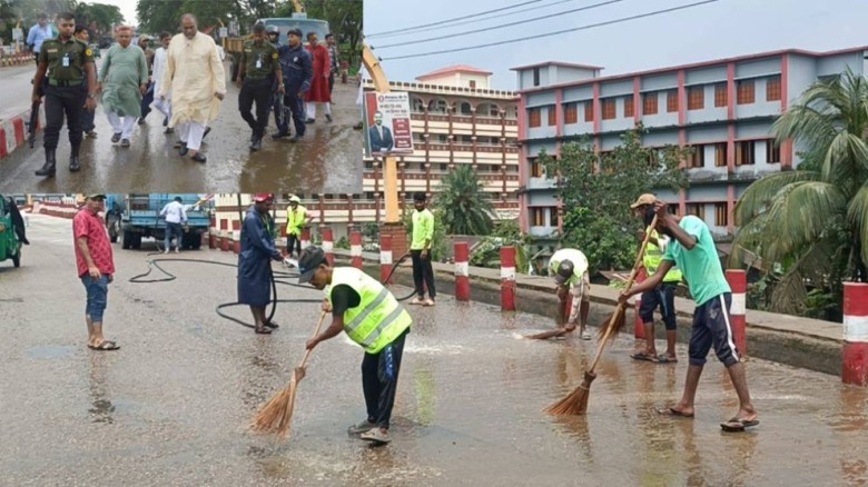 সিলেটে কোরবানির বর্জ্য অপসারণের তৎপর পরি