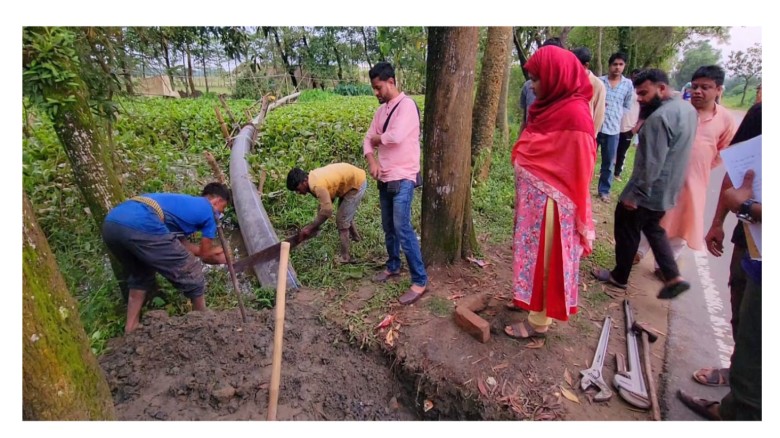 বিয়ানীবাজার-বারইগ্রাম মহাসড়কের নিচে সু