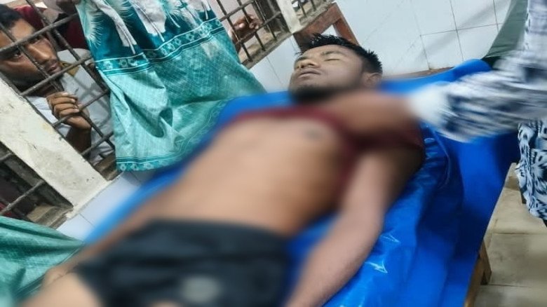 জৈন্তাপুরে বড়গাং নদীর পানিতে পড়ে বারকি শ