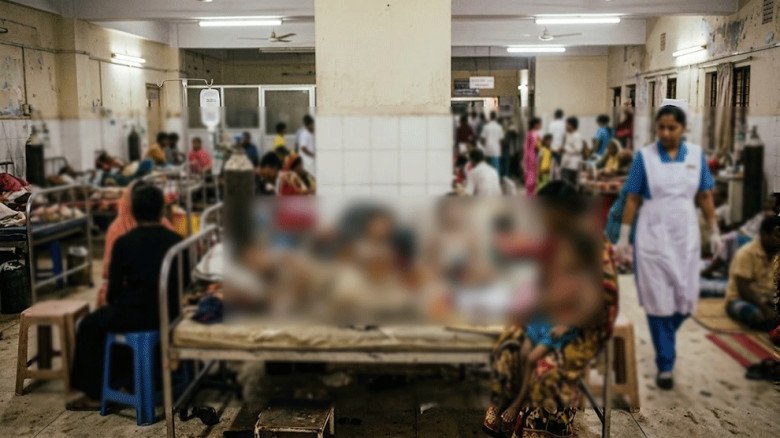 সিলেটে ঠাঁই নেই হাসপাতালে, এক সিটে দুই র