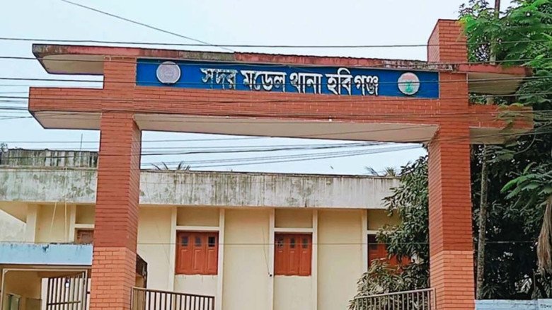 হবিগঞ্জে হ্যান্ডকাপসহ পালিয়ে গেলেন হ ত্য