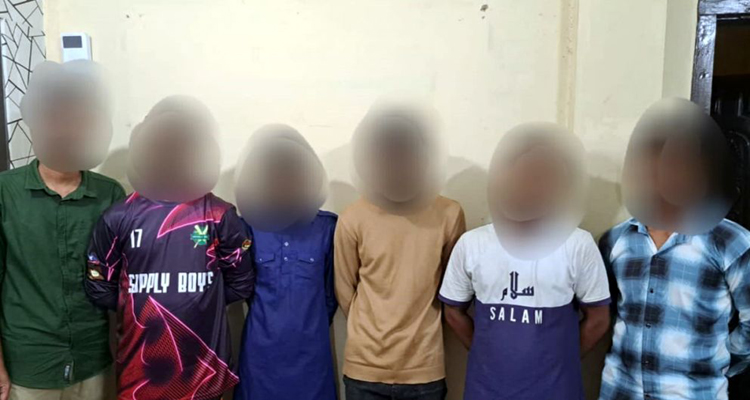 সিলেটে ৬ জুয়াড়ী আটক...