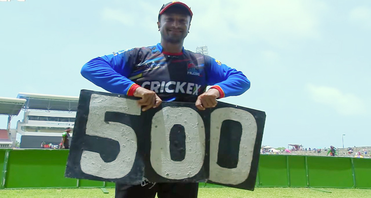 ৫০০ উইকেটের মাইলফলকে সাকিব