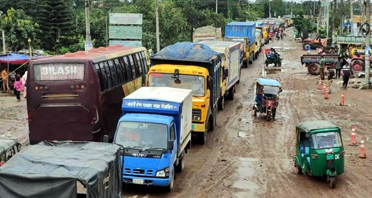 ঢাকা-সিলেট সড়কে কাজের অগ্রগতি ১৬ শতাংশ, যাতায়াতে দ...