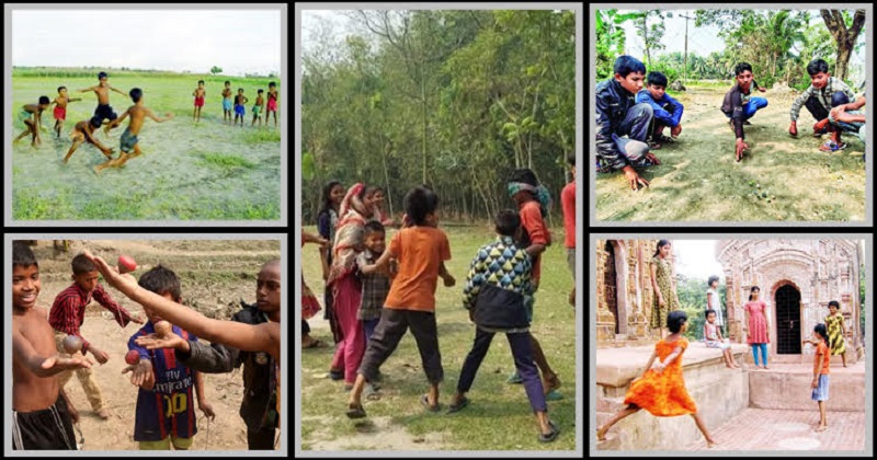 শৈশবের সেই খেলাগুলি আজ শুধুই স্মৃতি...