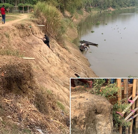সোনাই নদীর ভাঙ্গনে বিলীন হচ্ছে বিয়ানীবাজারের পূর্ব...