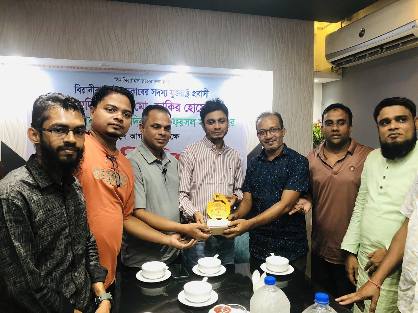 বিয়ানীবাজারে প্রবাসী দুই সাংবাদিকের সাথে প্রেসক্লাবের মতবিনিময়